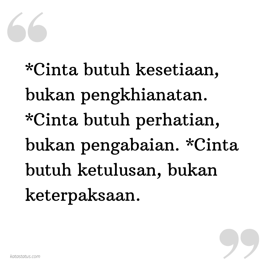 Kata Status Setia Cinta Butuh Kesetiaan Bukan Pengkhianatan